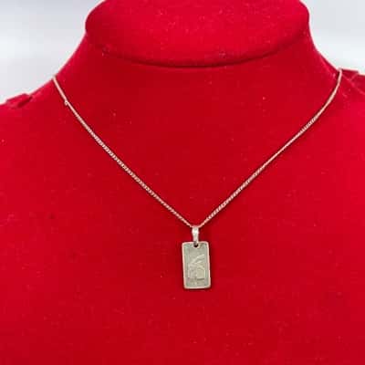  925 Marked Womens Necklace w/ Capricorn Pendant