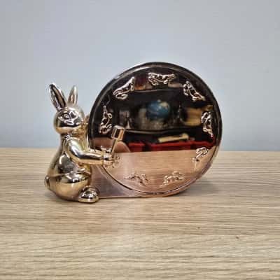 Bunnykins By Royal Doulton Silver Plate Coin Bank
