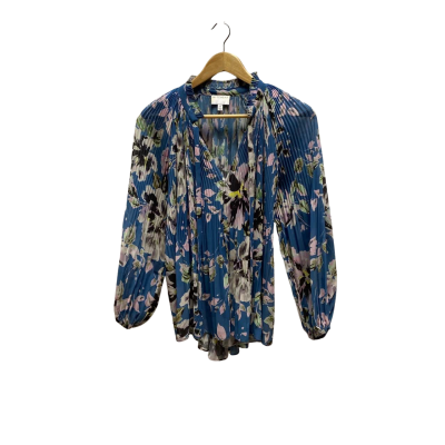 Witchery Womens  Size 10 Blue Floral Top