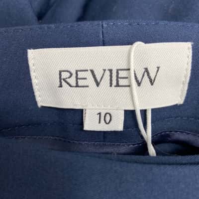 Review Womens  Size 10 High Waisted Pants / Slim Fit Pants Navy Blue 