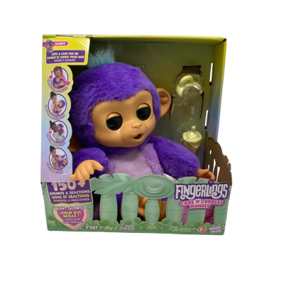 Fingerlings Care N Cuddles Monkey Sunny Purple 