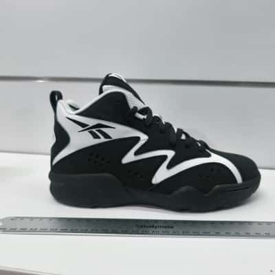 Reebok Press Men's Retro Basketball Mid Sneakers - Black/White Size US 7 As New PreOwned With Tags 
