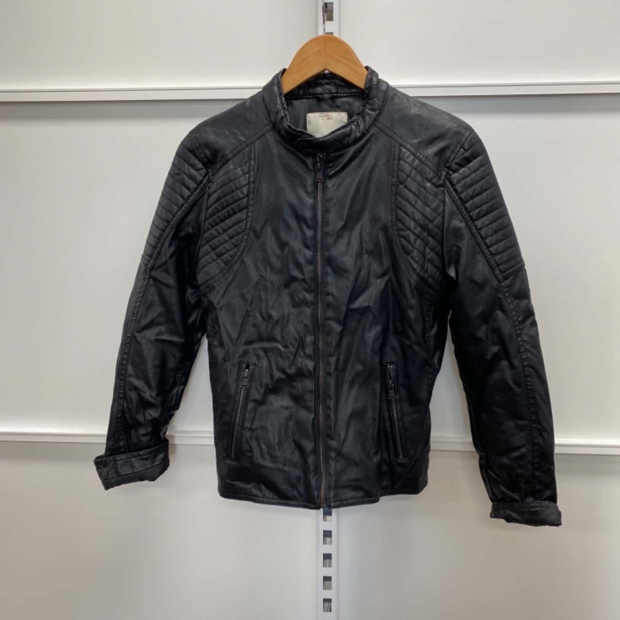 zara leather jacket kids