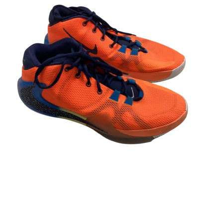 Nike Mens Zoom Freak 1,  Size US 12.5 EURO 47 Sneakers Blue / Coral / Green / Multicoloured / Navy Blue / Orange / Yellow 