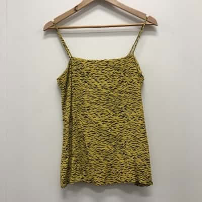 Seed Heritage Womens  Size 12 Sleeveless Top Black  / Yellow 