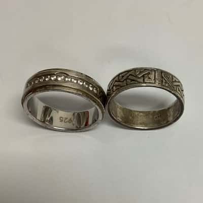 Sterling Silver Rings 925 Size W/11.5