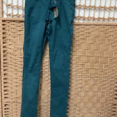 BNWT Element Women's Size 6 RRP $99.99 Ankle Length Pants Skinny Leg Pants Teal Gift Mum Ladies Winter Autumn Birthday 