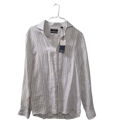 Country Road Men's Size S Long Sleeve Shirt in Beige / Off White 