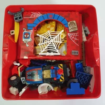 Small Lego Storage Container With Assorted Lego