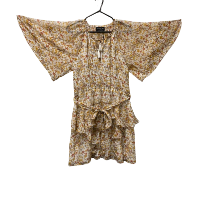 Minkpink Womens Brown & Cream Floral Dress Size XL