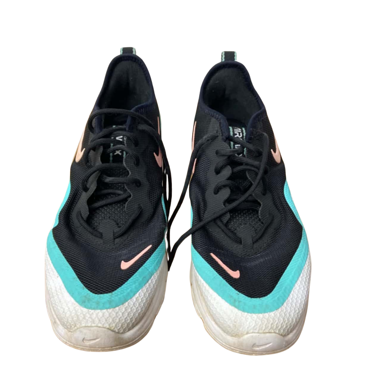 Nike AirMax Womens Size 7 Sport Shoes Black / Teal / White (s)