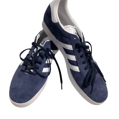 NWOT Adidas Gazelle Mens  Size 13.5US/13UK Trainers Navy Blue / White CAB
