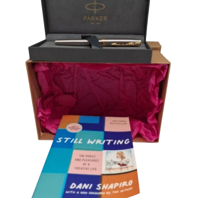 "STILL WRITING" 10TH ANNIVERSARY  EDITION WITH PARKER PEN IN A BOX