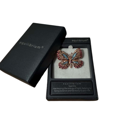 Equilibrium Jeweled Butterfly Brooch