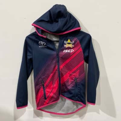 NRL Authentics  Cowboys Girls Jacket Navy Blue 