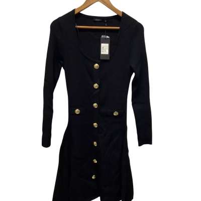 Portmans Womens  Size M Long Sleeve Dress / Midi Dress Black  