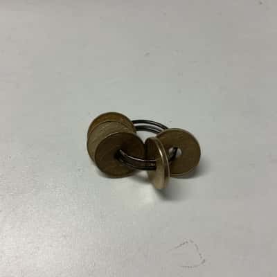Japanese 5 Yen coin good luck charm key ring 