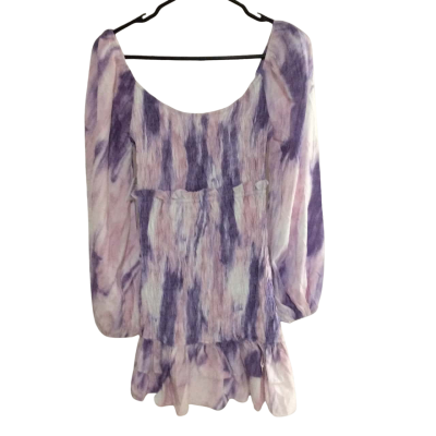 Winnie & Co Womens  Size 8 Long Sleeve Top Cream / Pattern / Pink  / Purple 