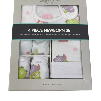 Bubba Blue Australia Kids  Size 0-3m 4 piece Newborn White 