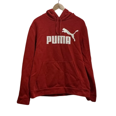 Puma Mens  Size M Hoodie Pattern / Red / White 