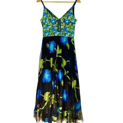 Moss and Spy - Multicoloured Luella Shoestring Dress (Size 8)