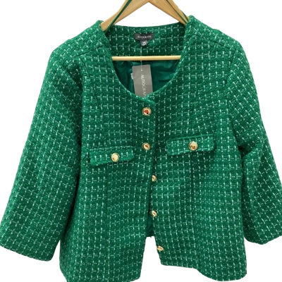 Autograph Womens  Size 14 Green button jacket 