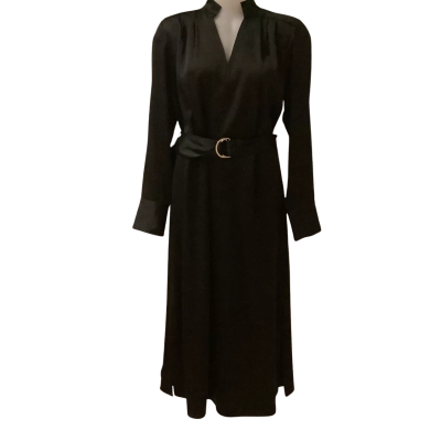 BNWT**Witchery  Mandarin Cuff Midi Dress   Size 14  Black