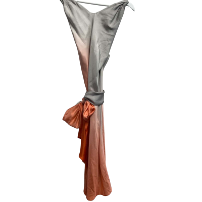 Carla Zampatti Women's Dress  Size 8 Coral / Grey 