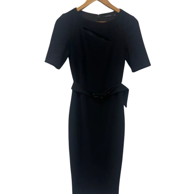 Portmans Womens  Size 8 Midi Dress Black  