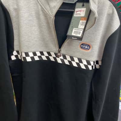 Harley Davidson Mens  Size M Pullover Black  / Grey 