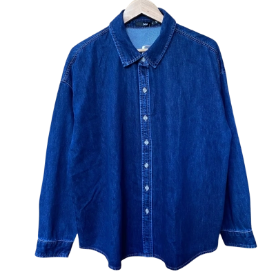 Sportsgirl Indigo Blue Denim Shirt Size 16