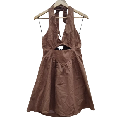Billy J Womens Size 10 Mini Dress Brown (14)