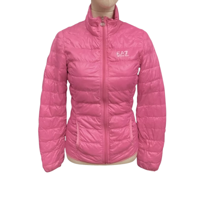 Emporio Armani Womens  Size XS Duck Down Puffer Jacket Pink  