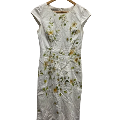 Hobbs Womens  Size 8 Midi / Short Sleeve Dress  Floral / Multicoloured 