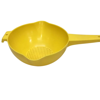Vintage Yellow Tupperware 2-Quart Strainer - Model 1523