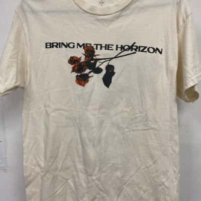 Bring me the horizon  Mens  Size M Short Sleeve T-shirt Off White 