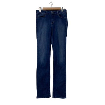 Levis Womens Demi Curve Mid Rise Straight Size 30 Blue 