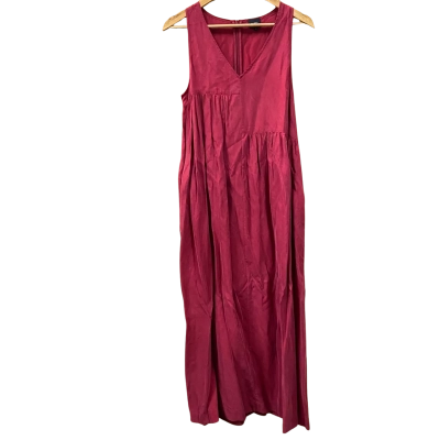 Nique Red V-Neck Asymmetrical Maxi Dress Size 6