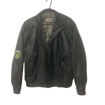 Mens Carlos Size 44 (approx.) Bomber Jacket Black  