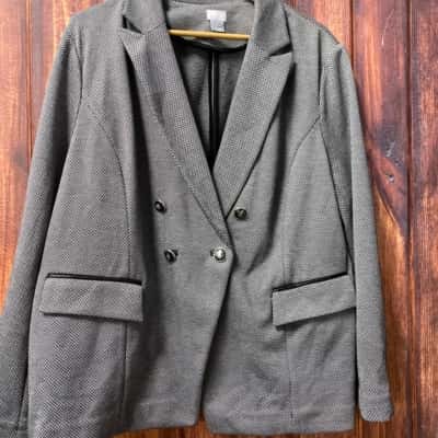 Chico’s Size 16 Blazer Grey  new 