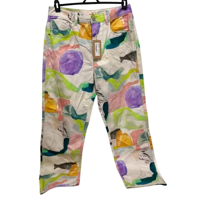 Gorman Womens  Size 14 Casual Pants / Straight Leg Pants Coral / Cream / Green / Pattern / Pink  / Purple 