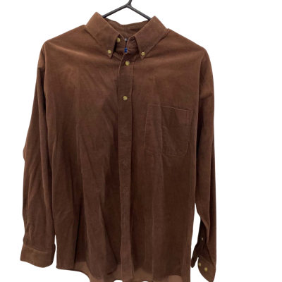 Tribute  Mens  Size M Long Sleeve Shirt Brown 