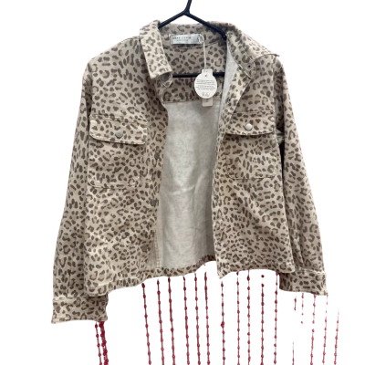 BNWT Grae Denim Womens  Size XS Leopard Jacket 