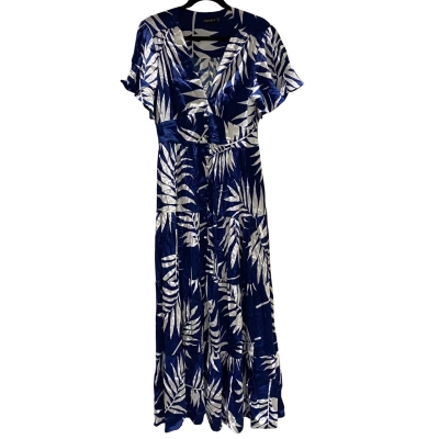 Une Piece Womens  Size 14 Maxi Dress Navy Blue / White NWOT