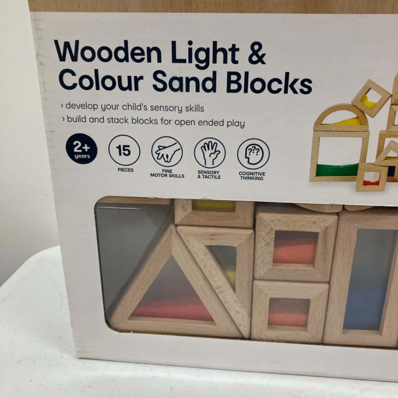 Anko Wooden Light & Colour Sand Blocks NEW(s)