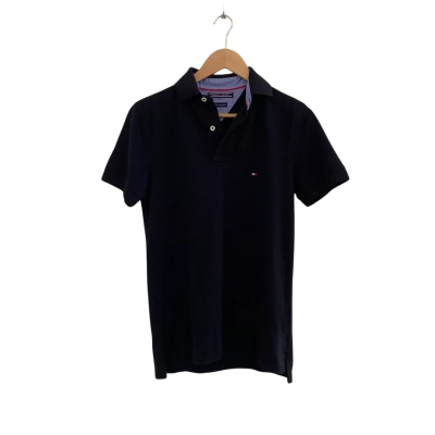 Tommy Hilfiger Womens  Size S Polo Shirt Black  