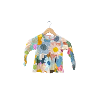 Gorman Castle Play Ground Kids Top Multicoloured Floral Size 3-4