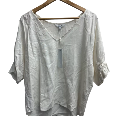 Stella Womens  Size 12 Blouse Off White 