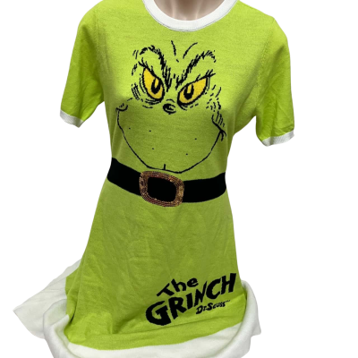 The Grinch Womens  Size 12 Party Dress Green 