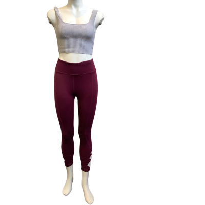 Brand New Rockwear Womens  Size 8 Luxe Cut Out Performance Tights Garnet